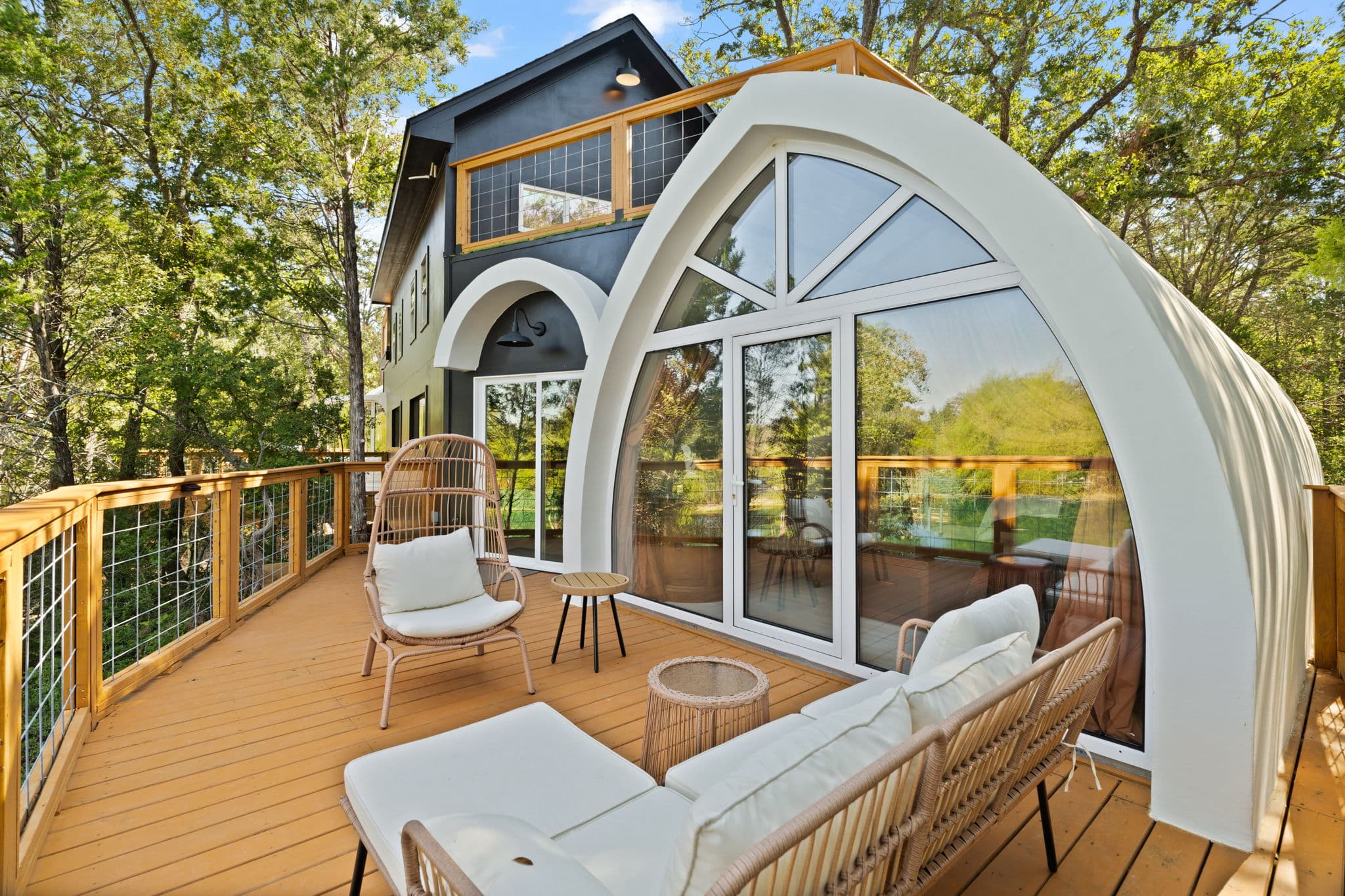 Sky Castle dome and deck at Zenfulcove